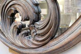 Roxborough Mirror hand carved 120 cm mirror Last One-Renaissance Design Studio
