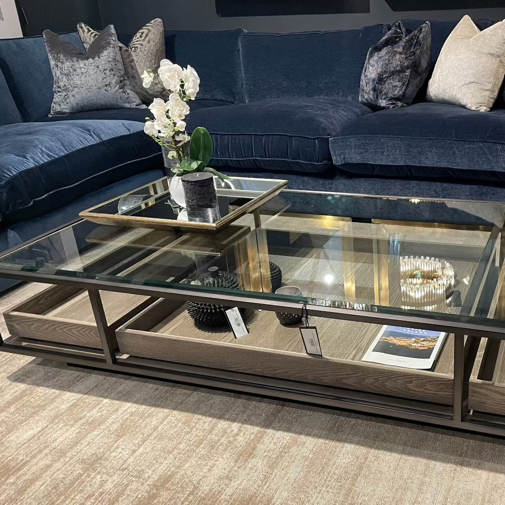 Roxton bronze coffee table by Eichholtz reduced price