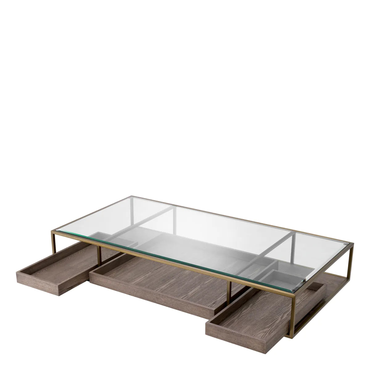 Roxton Coffee Table Brushed Brass by Eichholtz-Renaissance Design Studio