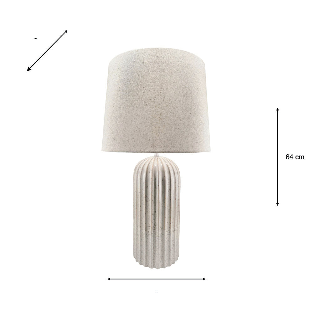 Sadie Ceramic table Lamp-Renaissance Design Studio