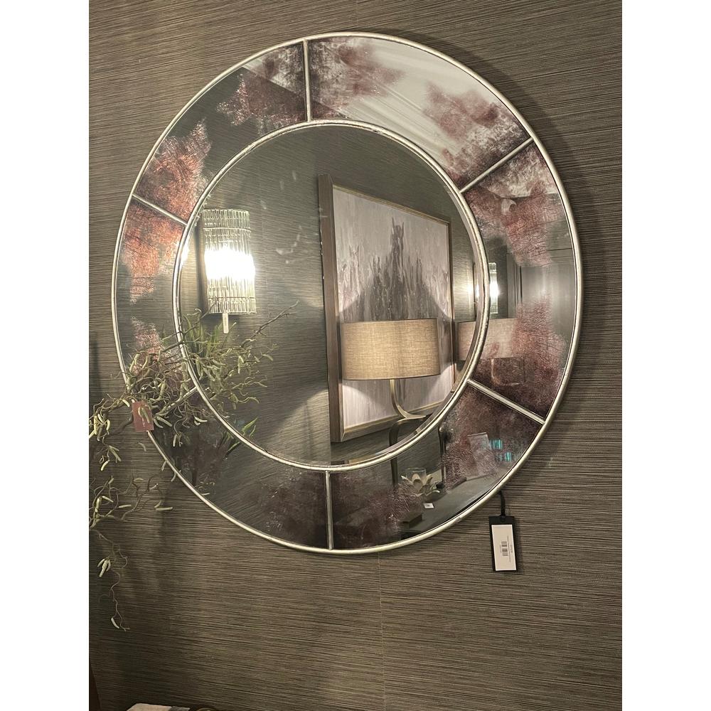 Sahara Distressed Round Mirror 100cm-Renaissance Design Studio
