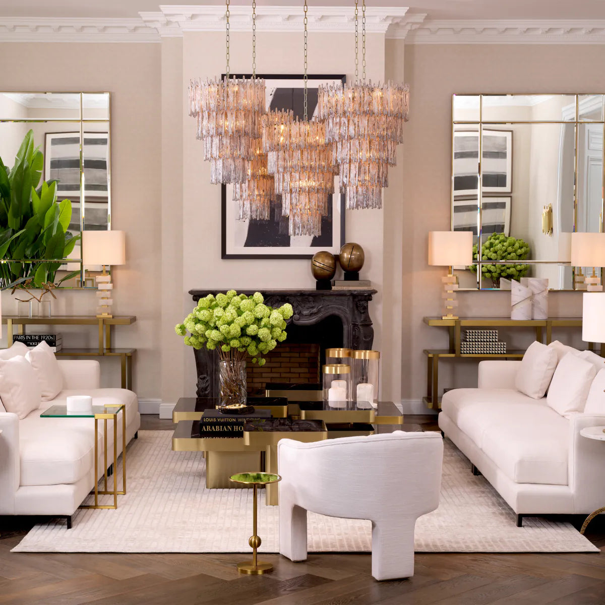 Saint Roch Large Chandelier by Eichholtz-Chandelier-Renaissance Design Studio