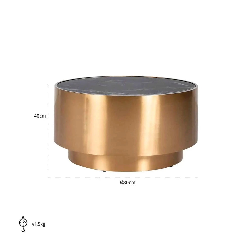 Salamanca Cossai Gold Coffee Table-Renaissance Design Studio