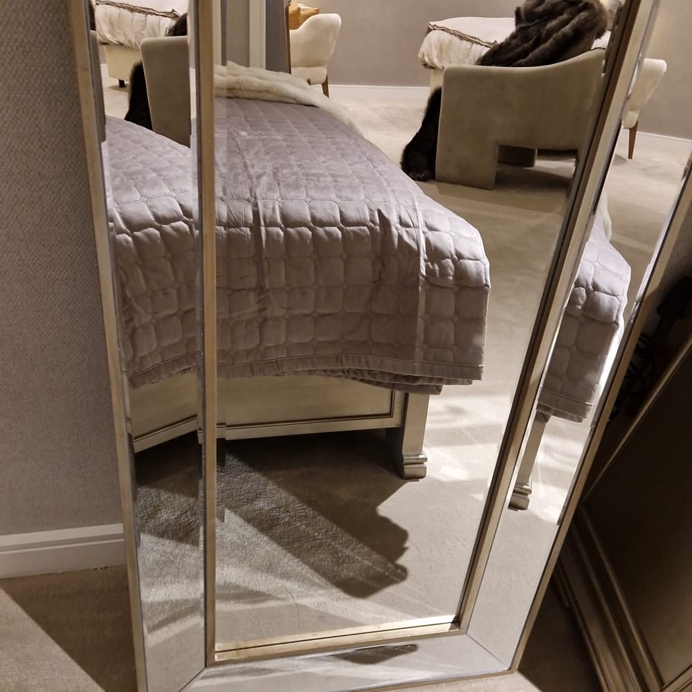 Sampson Rectangle large mirror champagne reduced to clear Last one Sold as seen