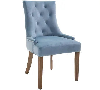 Sandrine Velvet Dining Chairs  sold instore only . Out of boxes