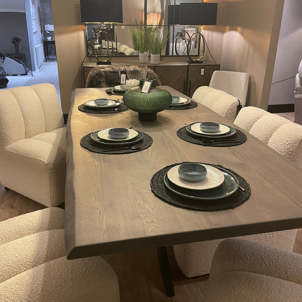 Sardinia Solid  Oak Large Dining Table last one save up to 40%