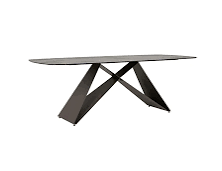 Selby ceramic large black Dining table 220 cm reduced-Renaissance Design Studio
