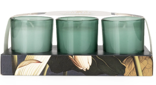 Set of 3 Votives - Lotus & Wild Lily-Renaissance Design Studio