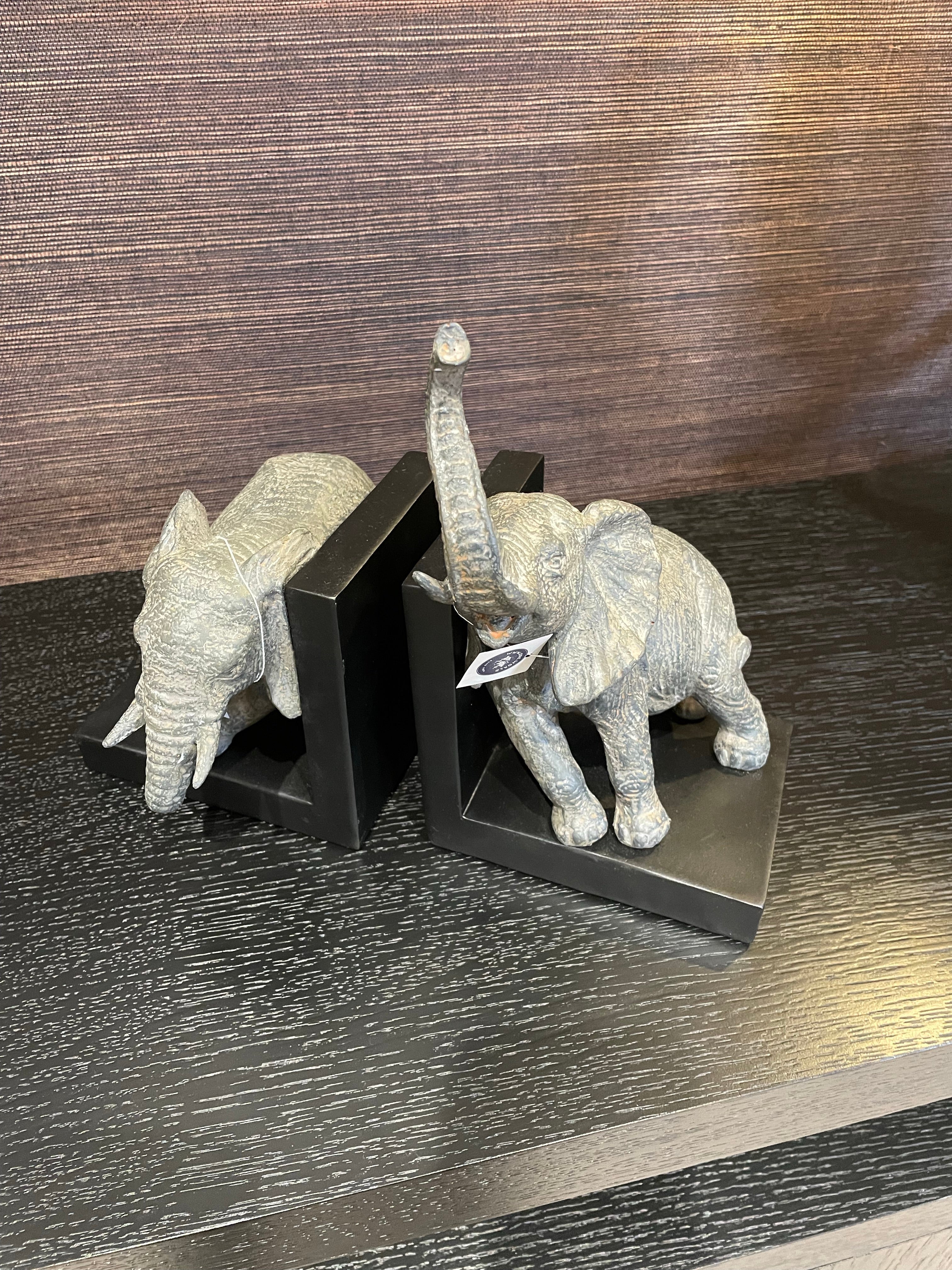 Set of Elephant Book Ends-Renaissance Design Studio