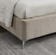 Shelby gas life Ottoman bed in cream taupe colour-Renaissance Design Studio