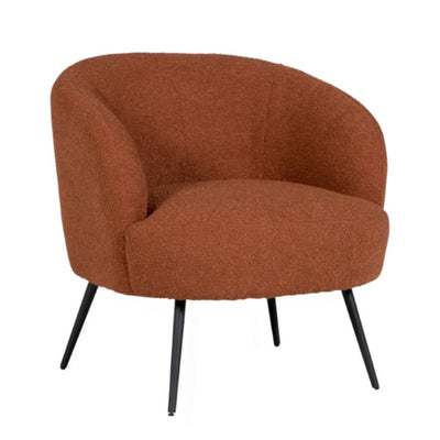 Shirley accent chair in Boucle