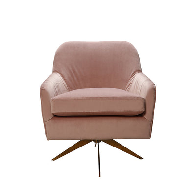 Sia blush pink swivel chair  REDUCED