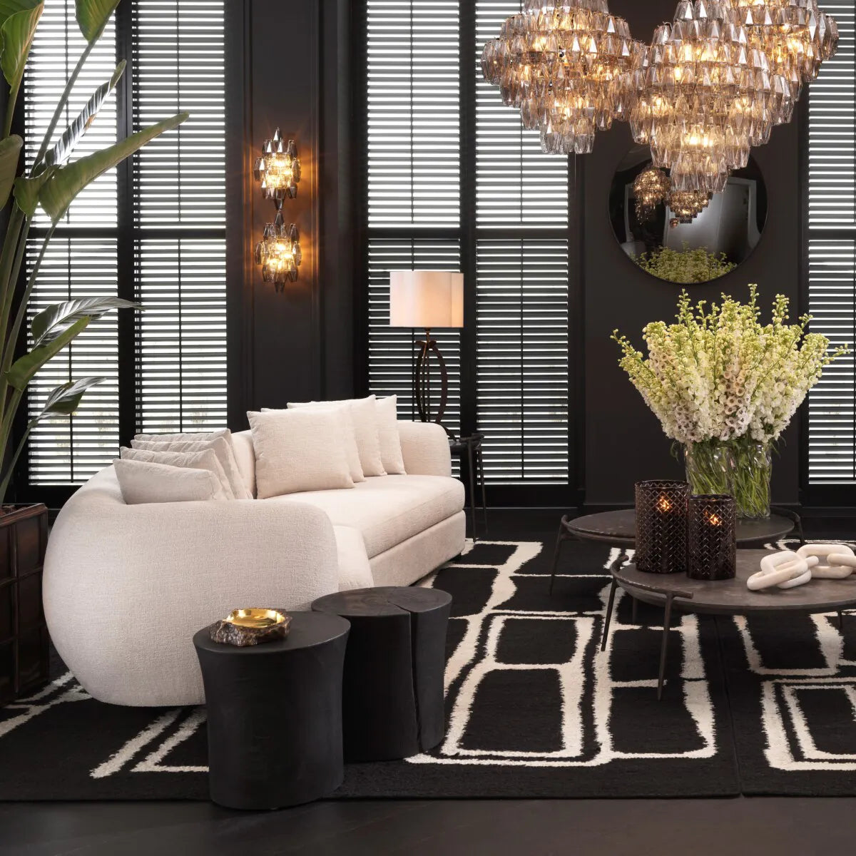 Side Table Osias Burnt suar wood by Eichholtz . Save 50% at Renaissance Design Studio-side table-Renaissance Design Studio