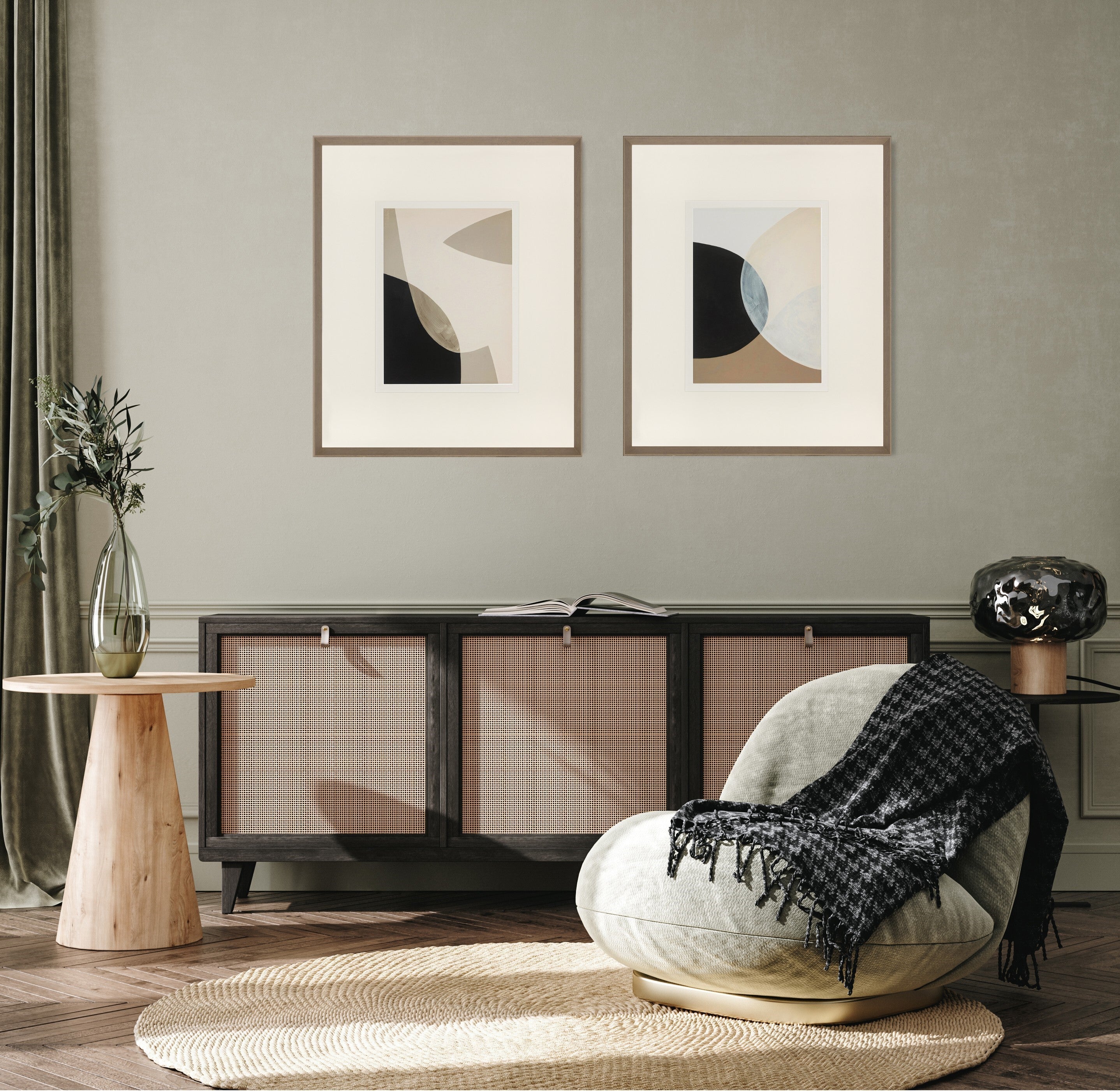 Simplicity 01 Framed Wall Art-Renaissance Design Studio