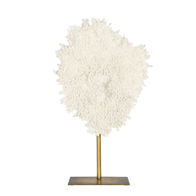 Small Jesse  Faux Coral on brass colour stand