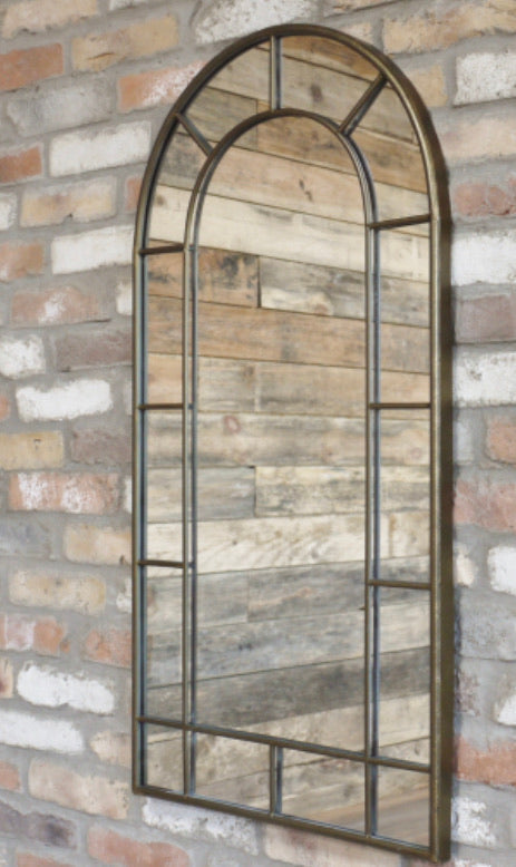 Sn gold arch mirror-Renaissance Design Studio