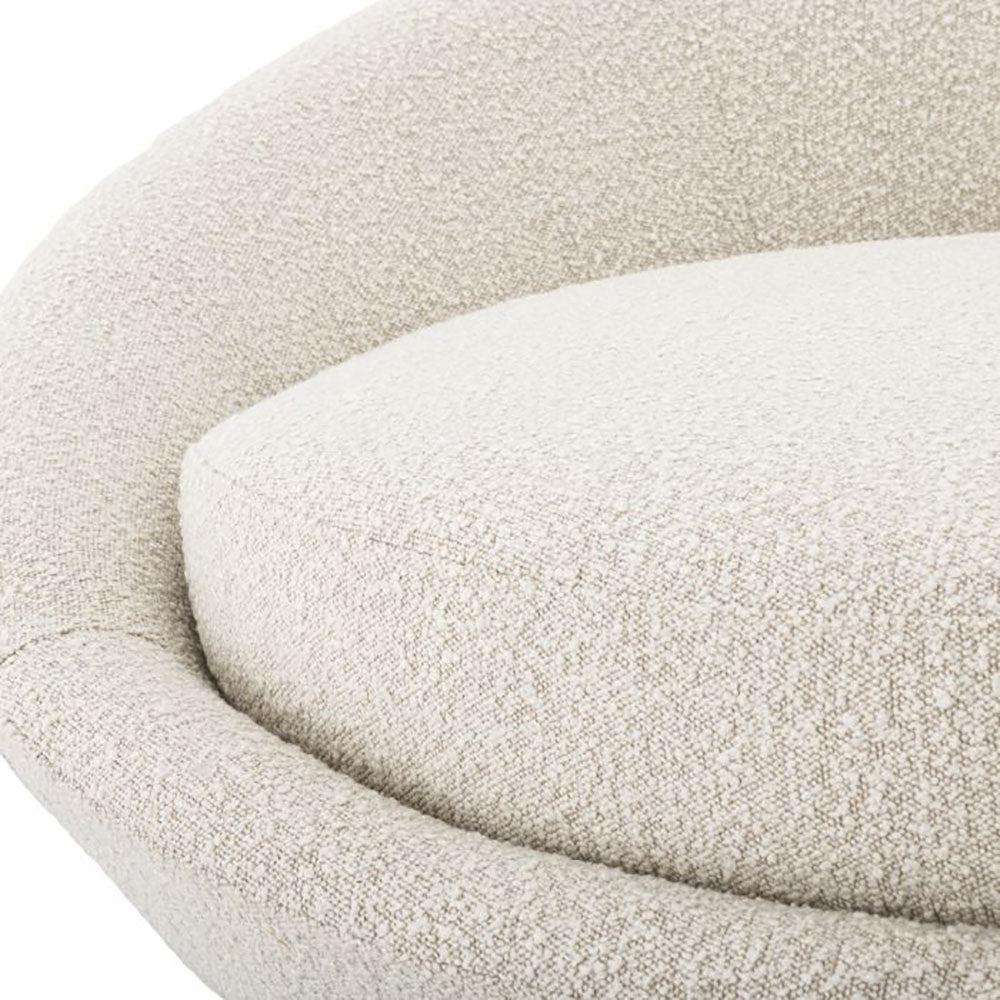 Sofa Duardo Bouclé cream by Eichholtz save 30% ex showroom-Sofa-Renaissance Design Studio