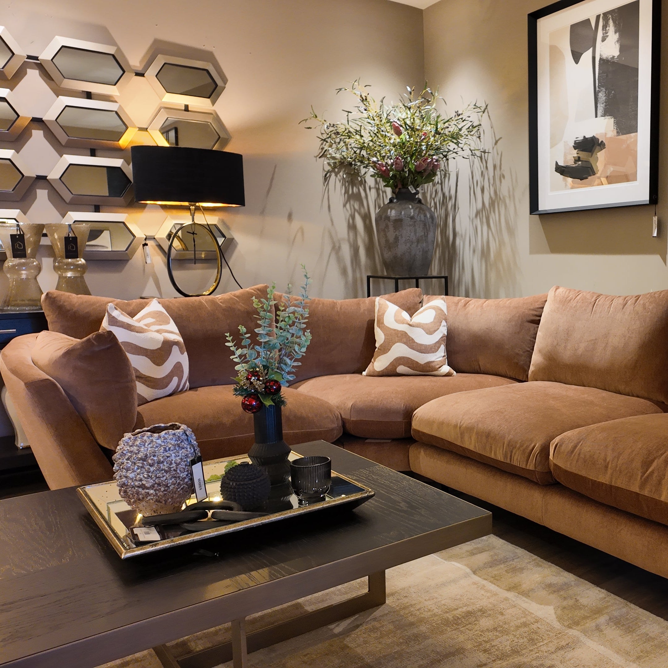 Sofa Elton by Whitemeadow featuring diagonal corner-Renaissance Design Studio