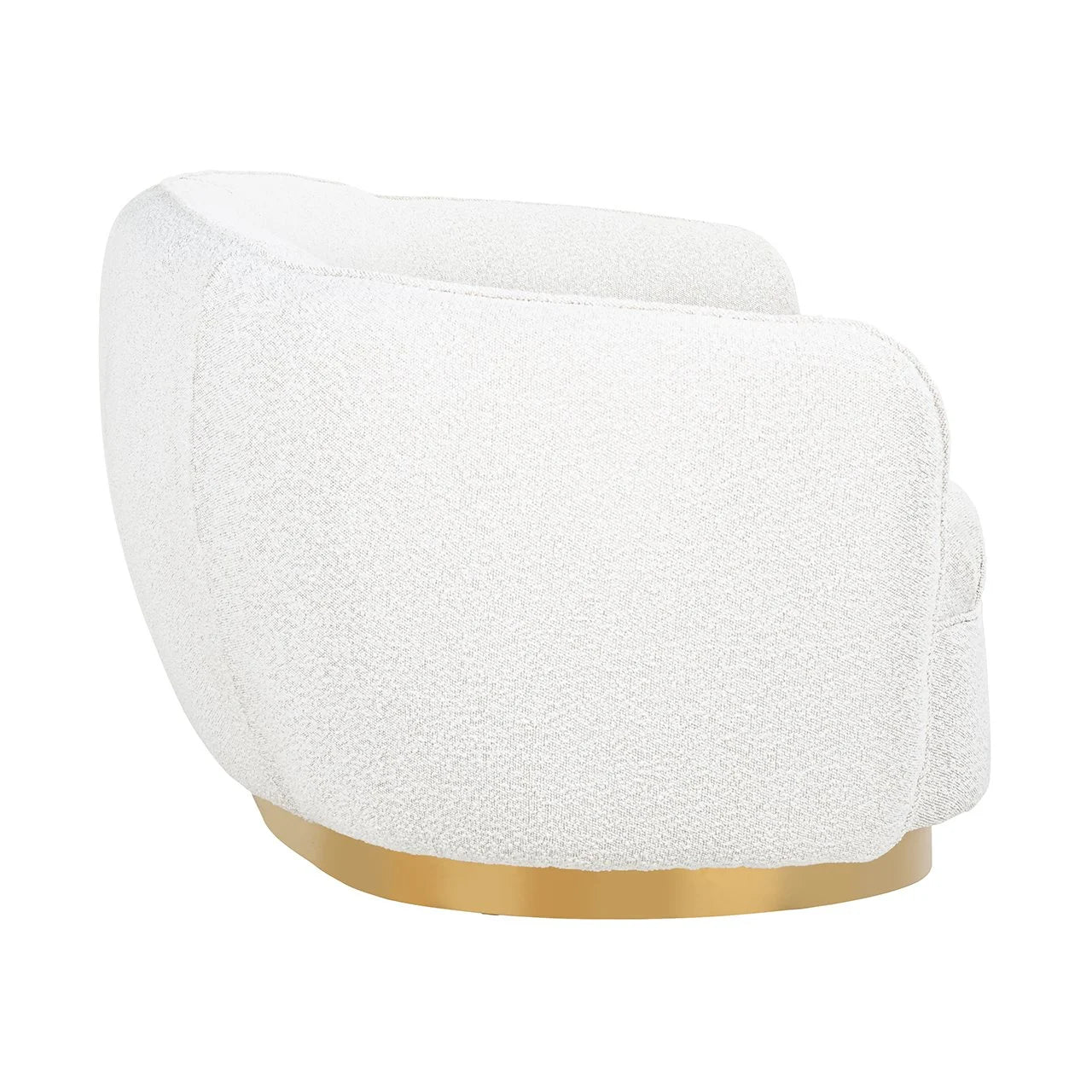Sofa Wally fabulous in White Bouclé.-Renaissance Design Studio