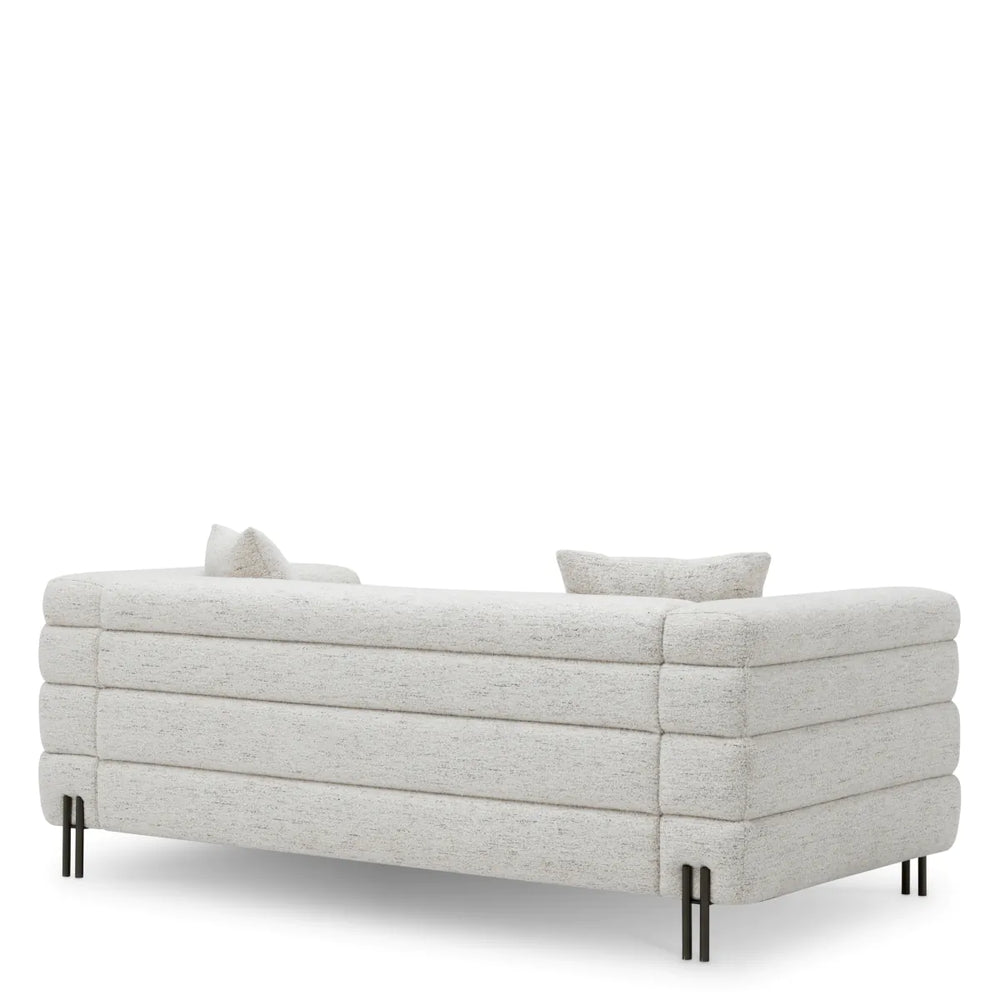 Sofa York S Seashell off-white bronze finish legs by Eichholtz