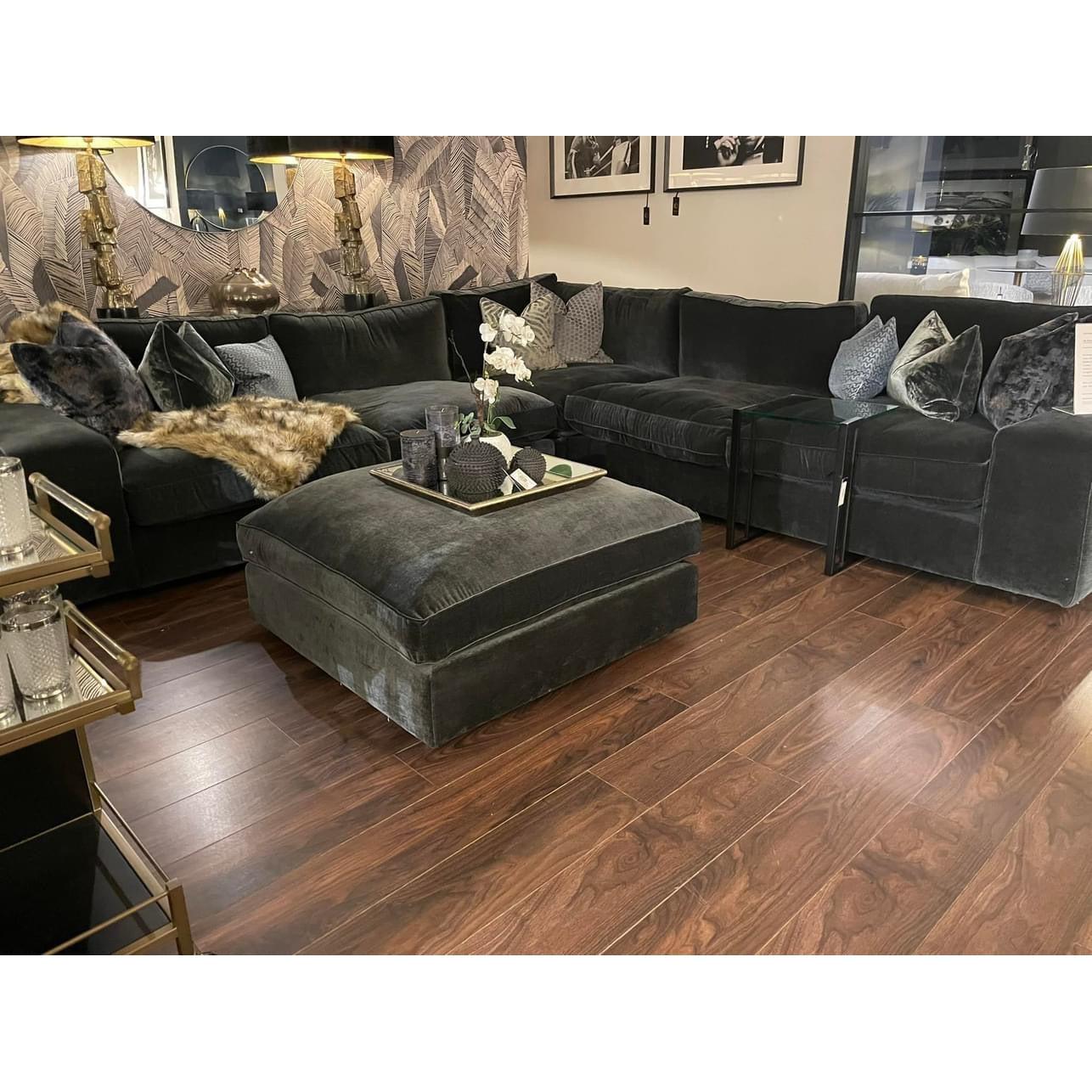 Solace oversized Cinema Sofa stock collection Kyra Indigo by Westbridge reduced-Sofa-Renaissance Design Studio