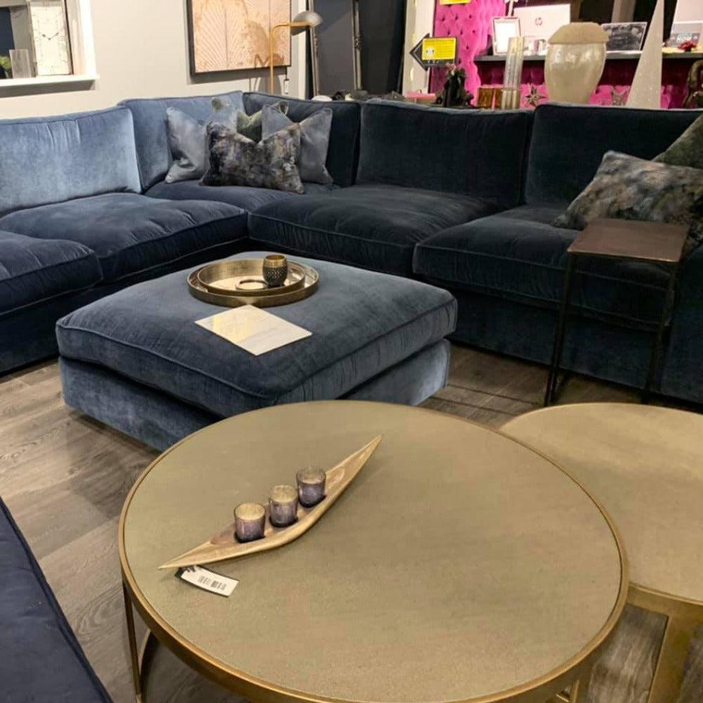 Solace oversized Cinema Sofa stock collection Kyra Indigo by Westbridge reduced-Sofa-Renaissance Design Studio