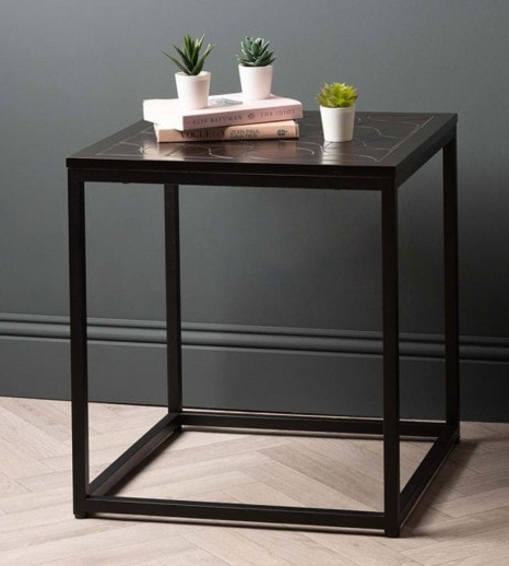 Solo black end table special value Limited stock-side table-Renaissance Design Studio