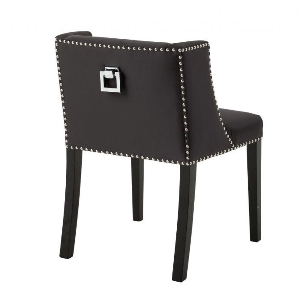 St James executive black dining chair by Eichholtz Ex-Display