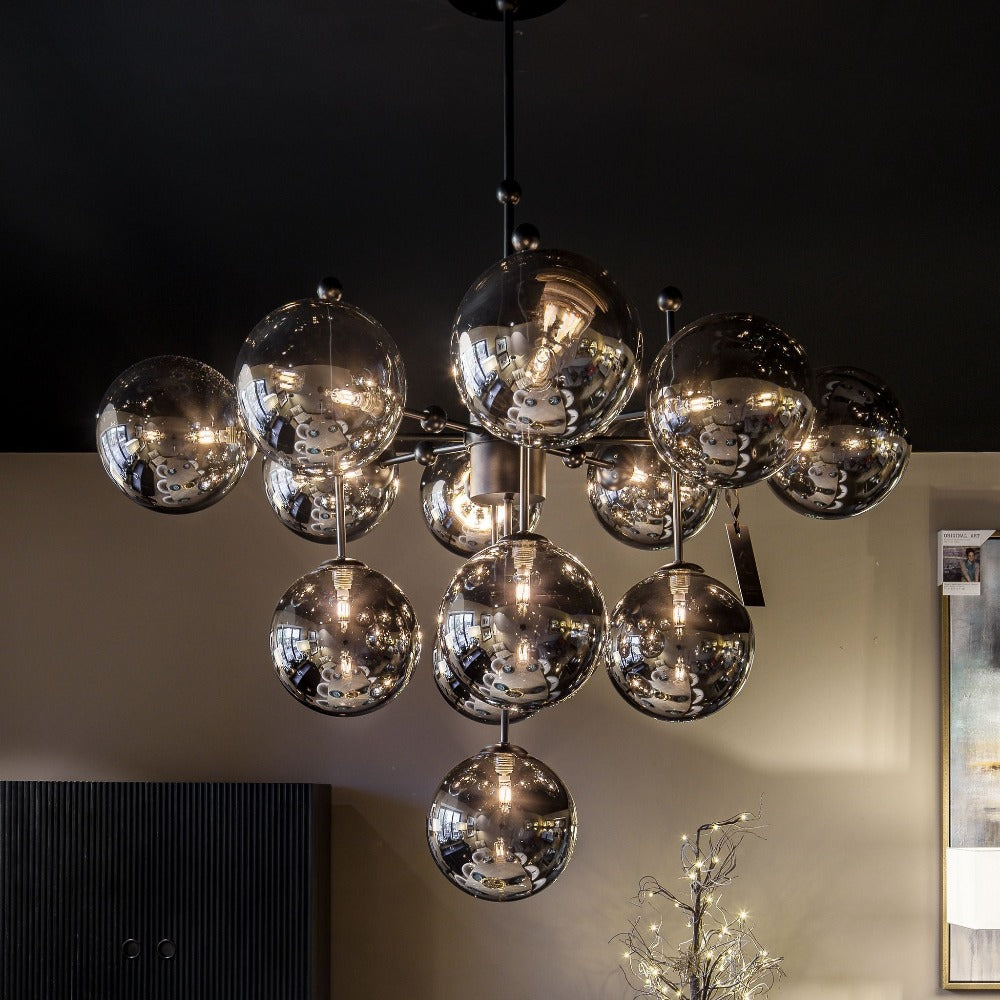 Stellar Pendant light with 13 globes