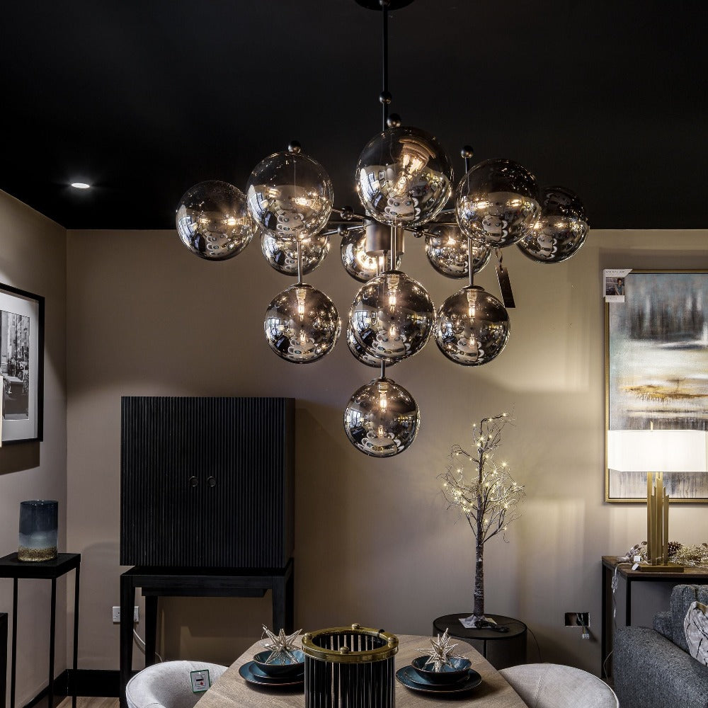 Stellar Pendant light with 13 globes