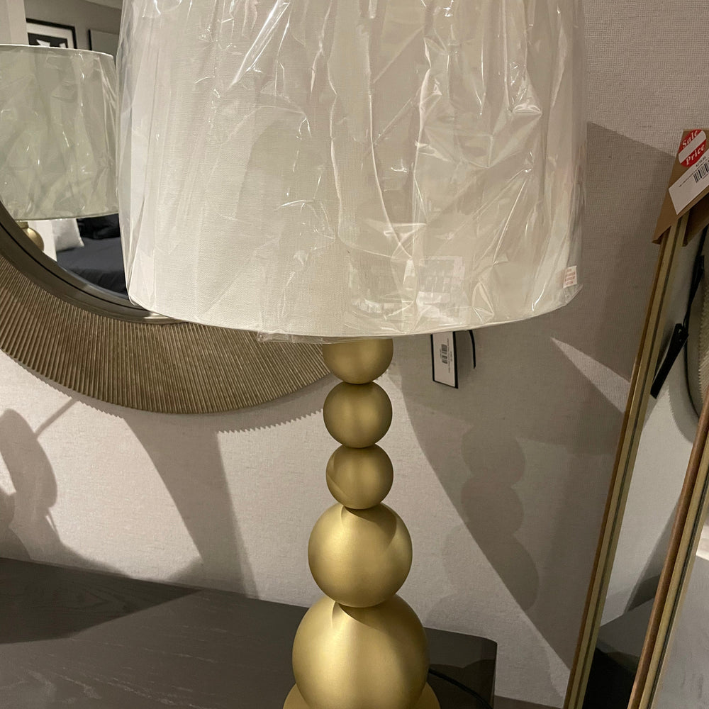 Stenna stacked Gold  5 bubble tall table lamp reduced