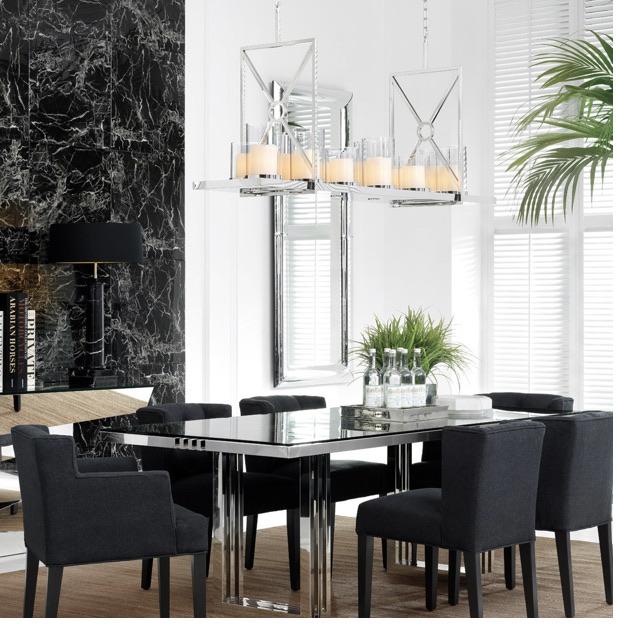 Summit polished steel by Eichholtz-Chandelier-Renaissance Design Studio
