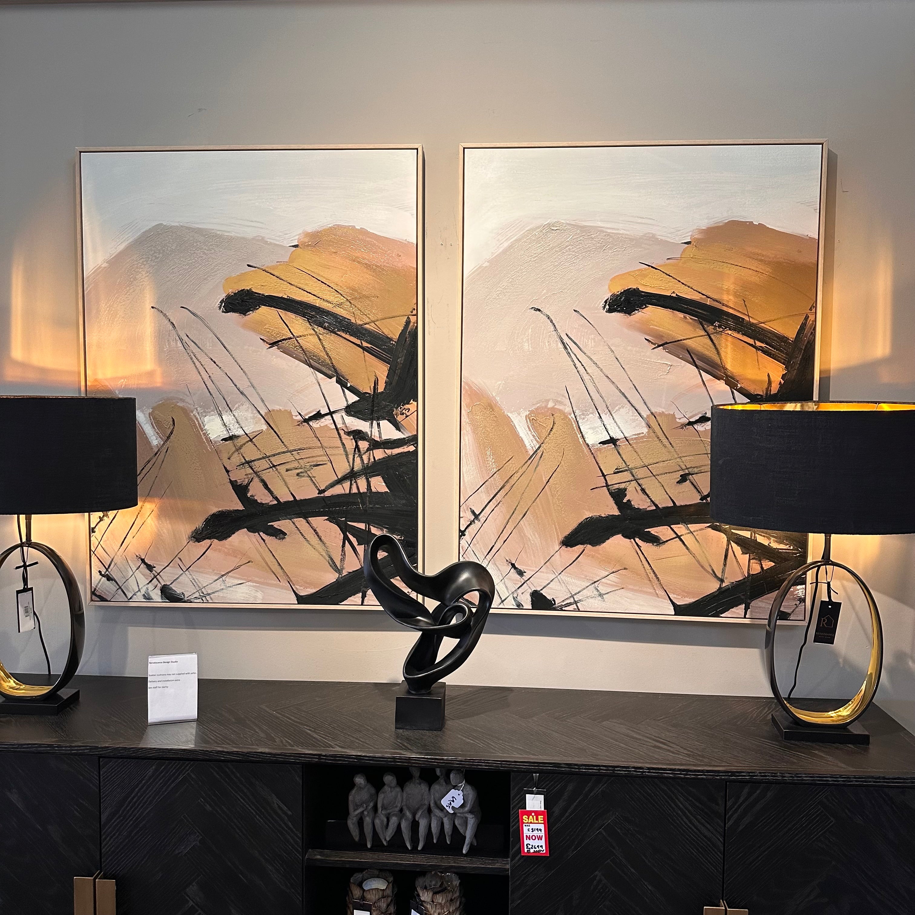 Sunset Abstract X large Wall Art-Renaissance Design Studio
