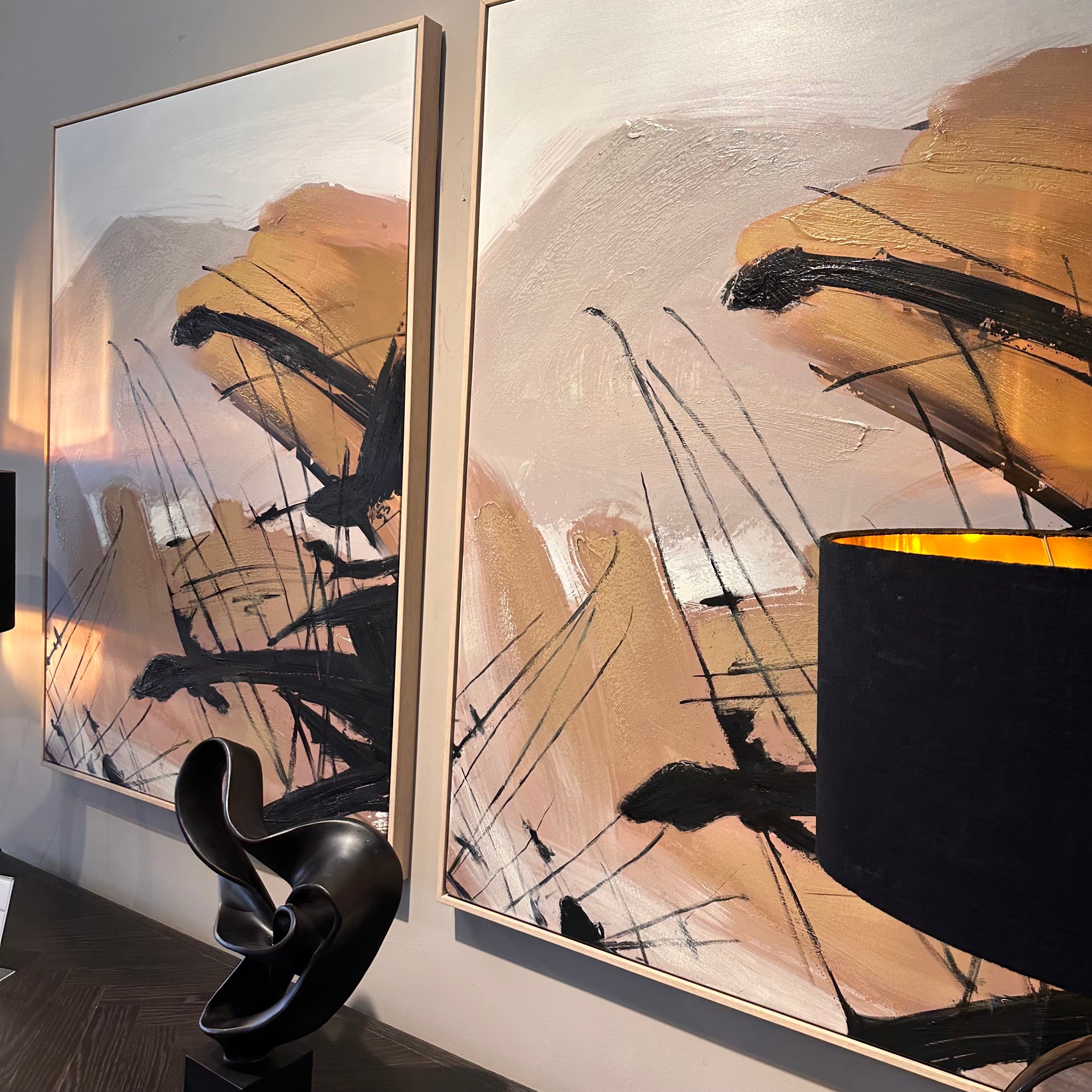 Sunset Abstract X large Wall Art-Renaissance Design Studio