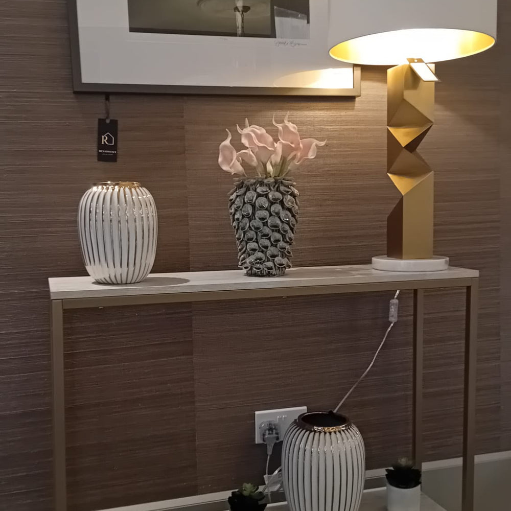 Susanne gold and cream  console table reduced in flash sale outlet store