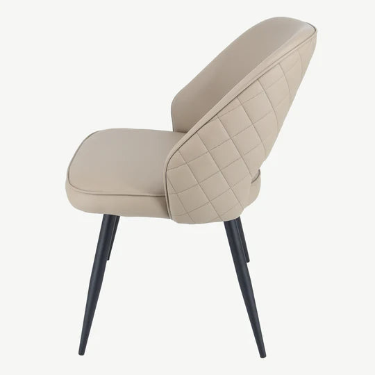 Sutton Fargo Dining Chair In Velvet or PU Leather-Renaissance Design Studio