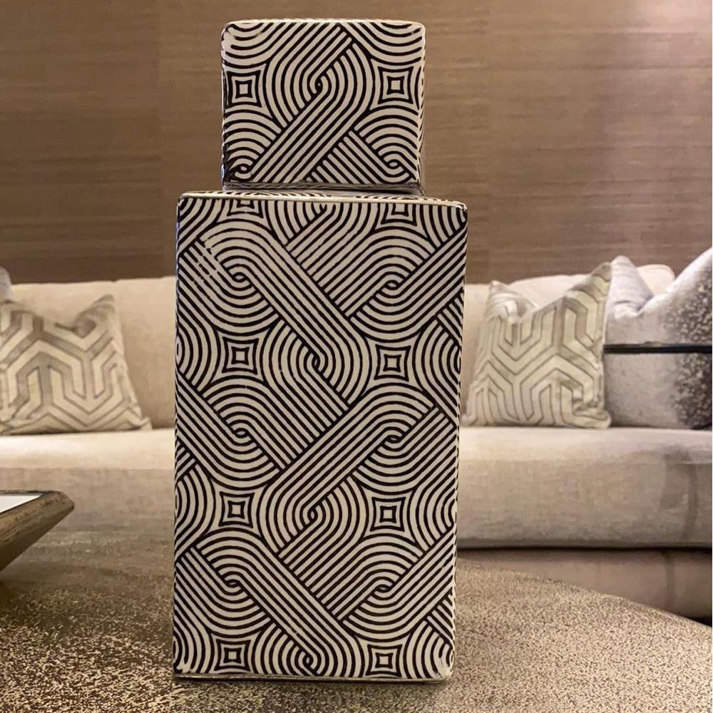 Swirl Cuboid Vase clearance offer Instore only-Renaissance Design Studio