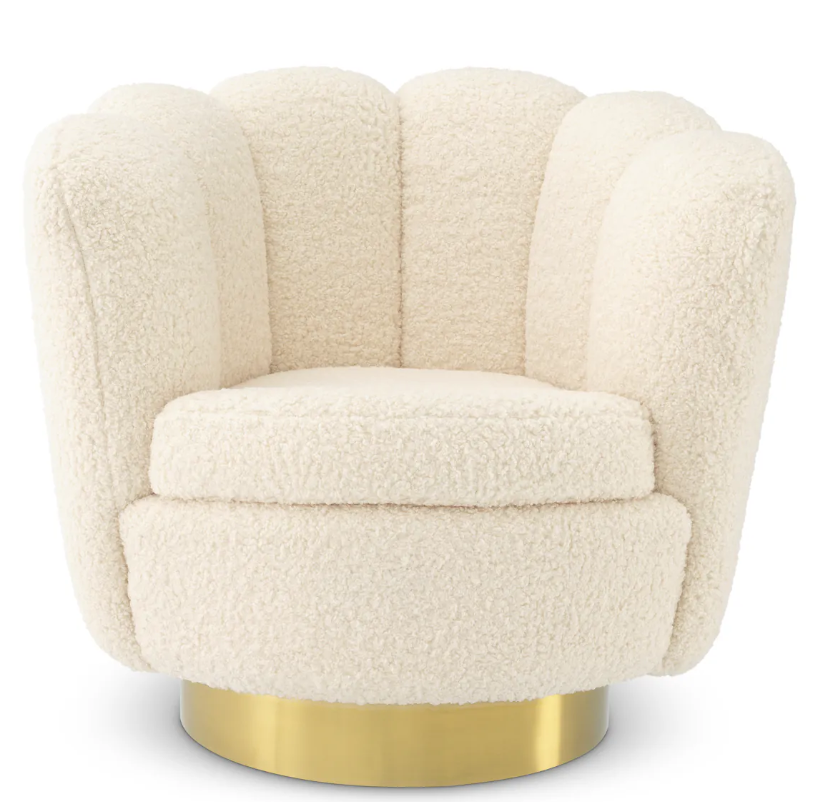 Swivel Chair Mirage - By Eichholtz-accent chair-Renaissance Design Studio