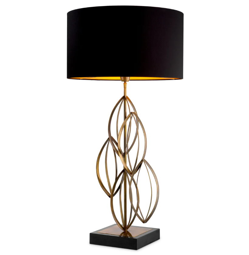 Table Lamp Bellamont Vintage brass finish by Eichholtz-Renaissance Design Studio