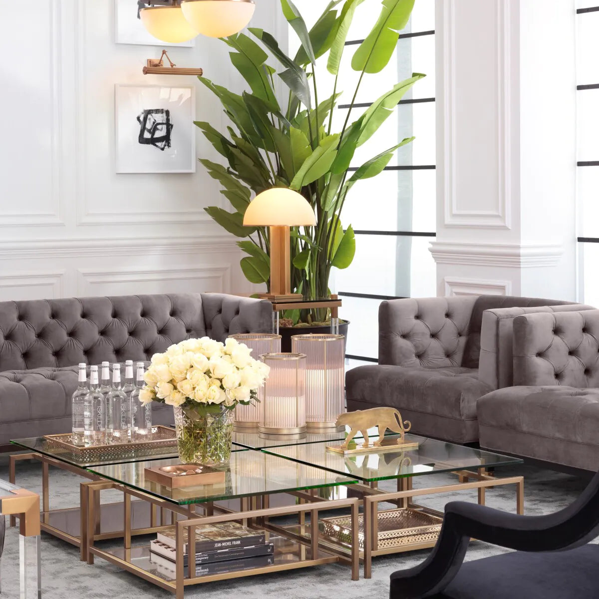 Table lamp Berkley antiqued brass by Eichholtz.-table lamp-Renaissance Design Studio