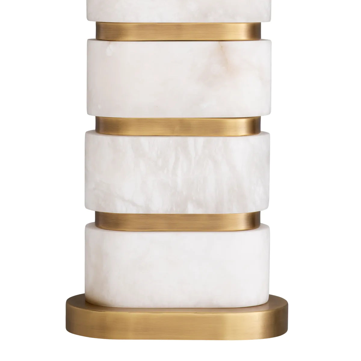 Table Lamp Newall Antique brass and alabaster by Eichholtz-Renaissance Design Studio
