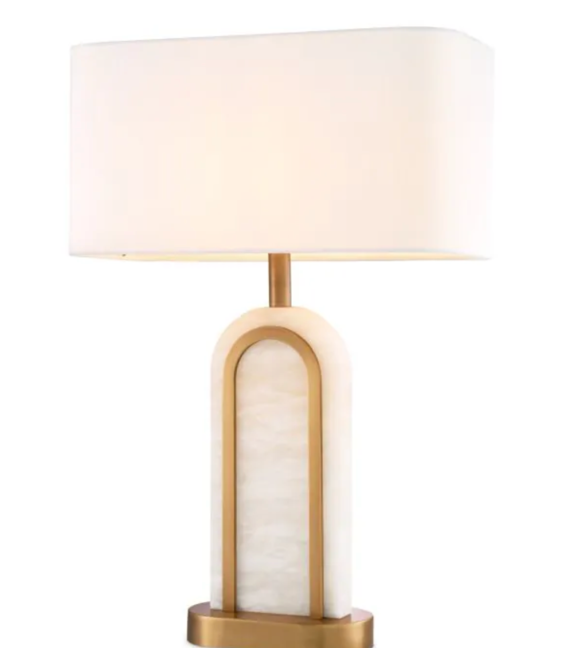 Table Lamp Palladio Antique brass finish | alabaster by Eichholtz-table lamp-Renaissance Design Studio