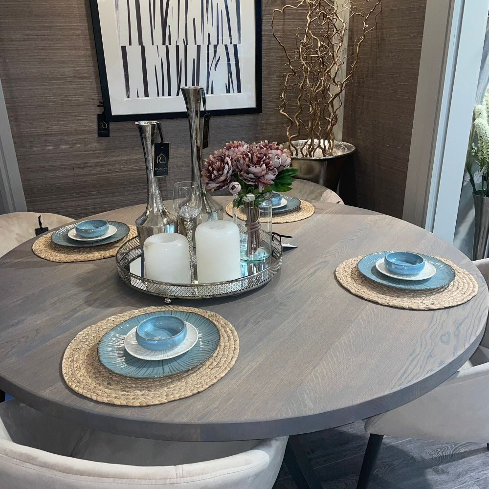 Talisman large Round 150 cm Dining Table kiln dried solid oak SOLD AS SEEN-Renaissance Design Studio