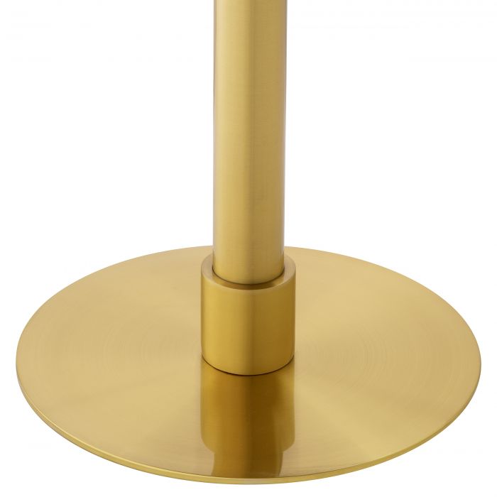 Terzo bistro table by Eichholtz black top brushed brass 80 cm by Eichholtz