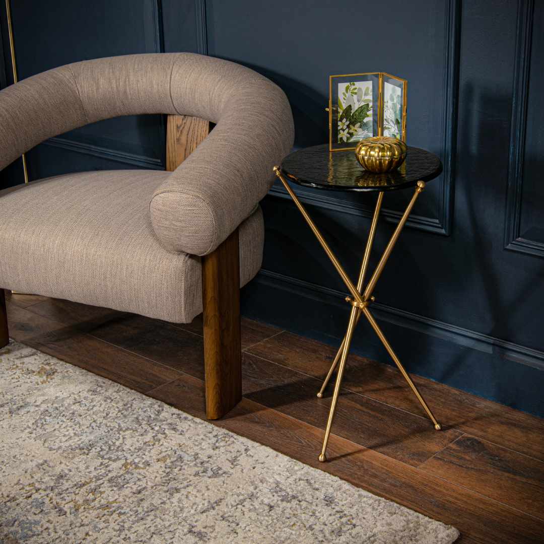 Tetone Tri Leg Side Table-Renaissance Design Studio