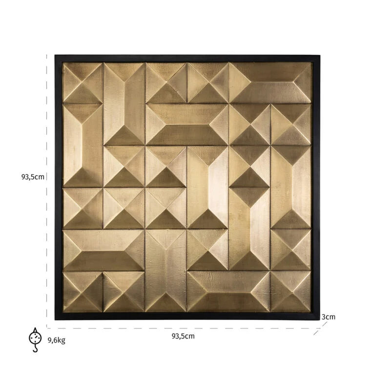 Tetrad gold Wall Art-Wall Art-Renaissance Design Studio