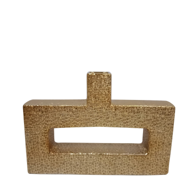 Textured Gold Ceramic Vase 30cm check availability