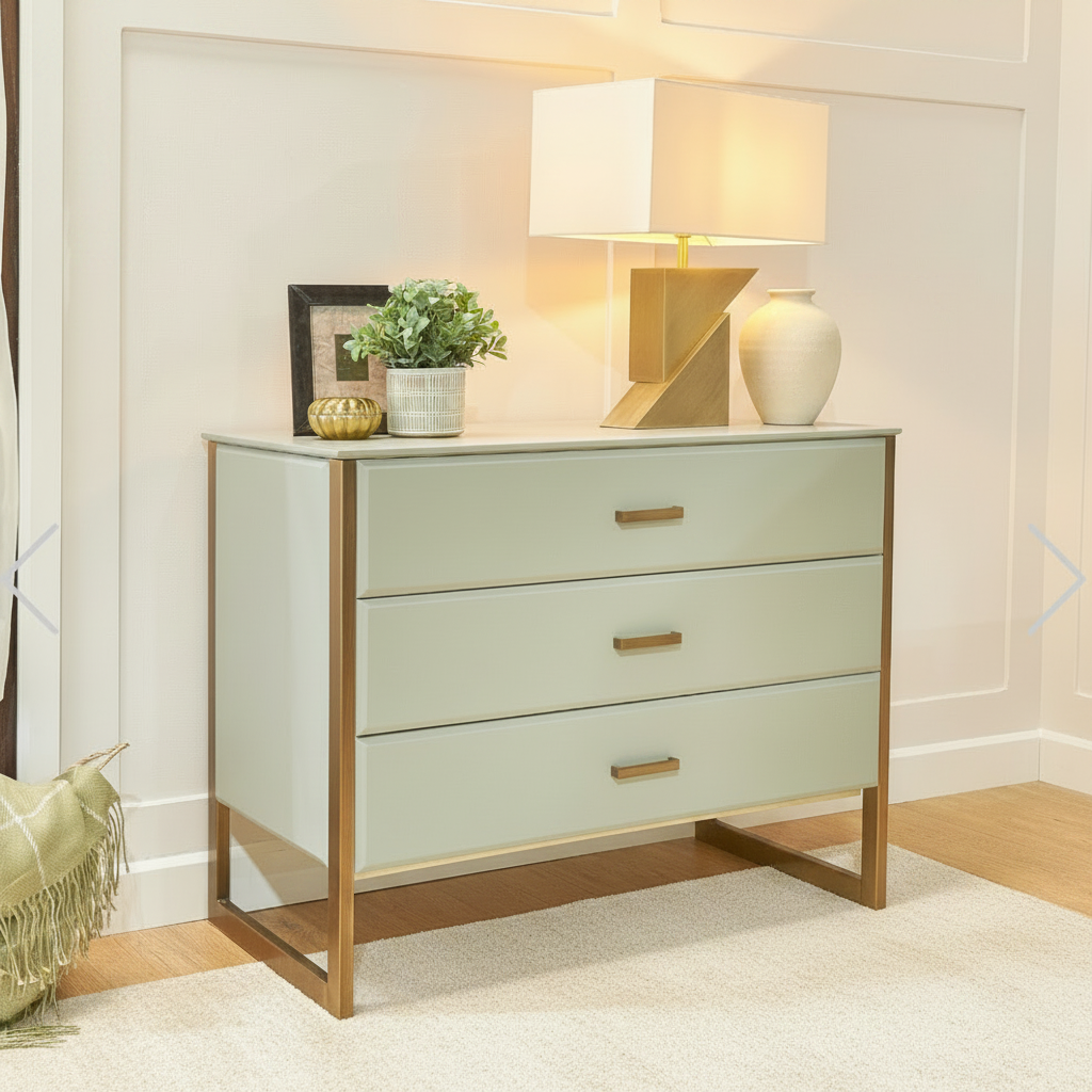 The Verity 3 Drawer Chest by RV ASTLEY reduced-Renaissance Design Studio