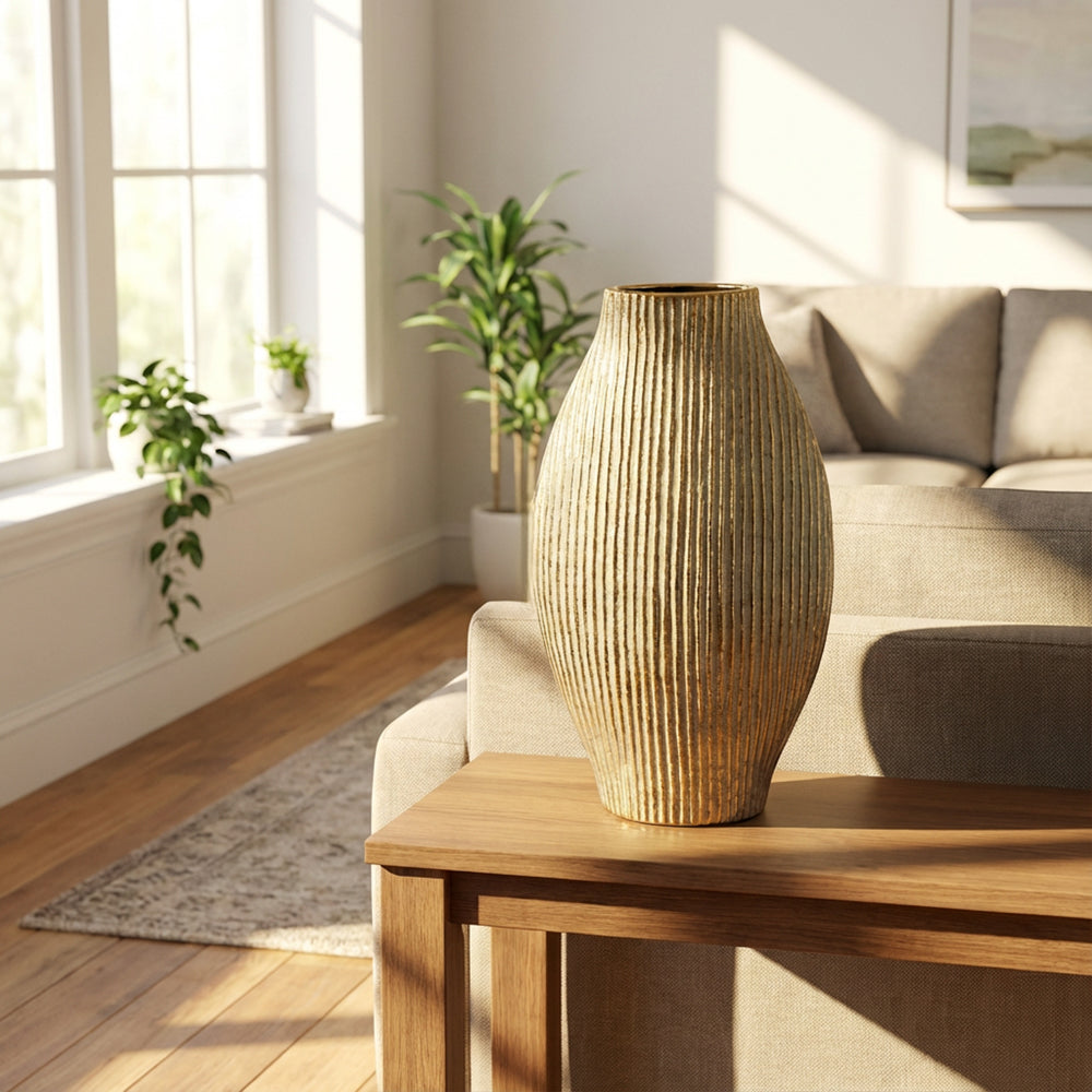 Tina gold Vase in a choice of sizes-Renaissance Design Studio