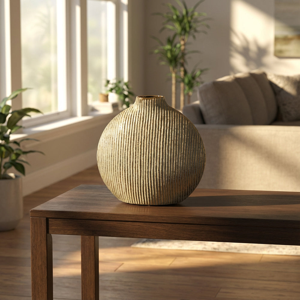 Tina gold Vase in a choice of sizes-Renaissance Design Studio